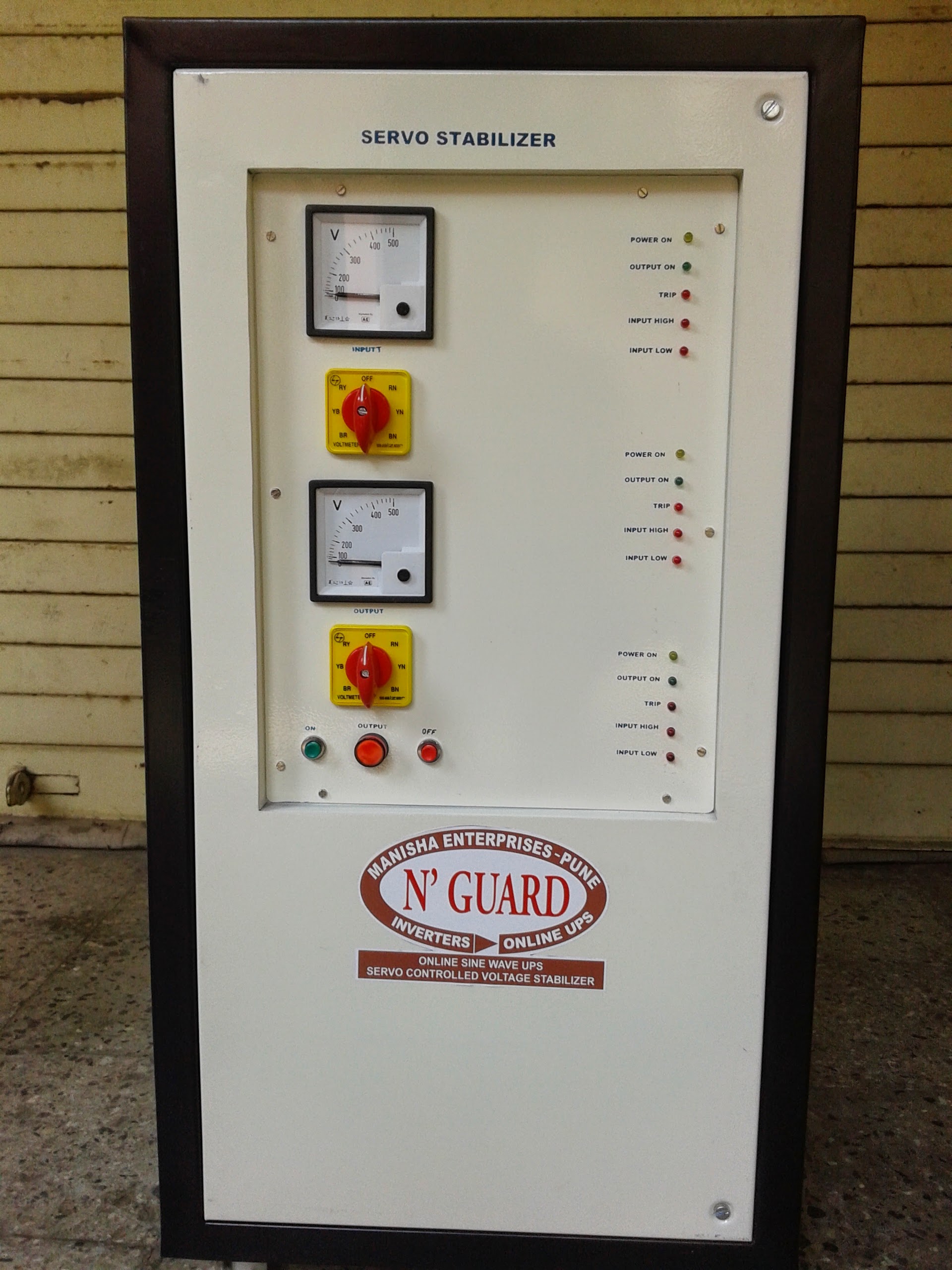 Servo stabilizer unit - industrial grade voltage regulation system - Home Inverter UPS System